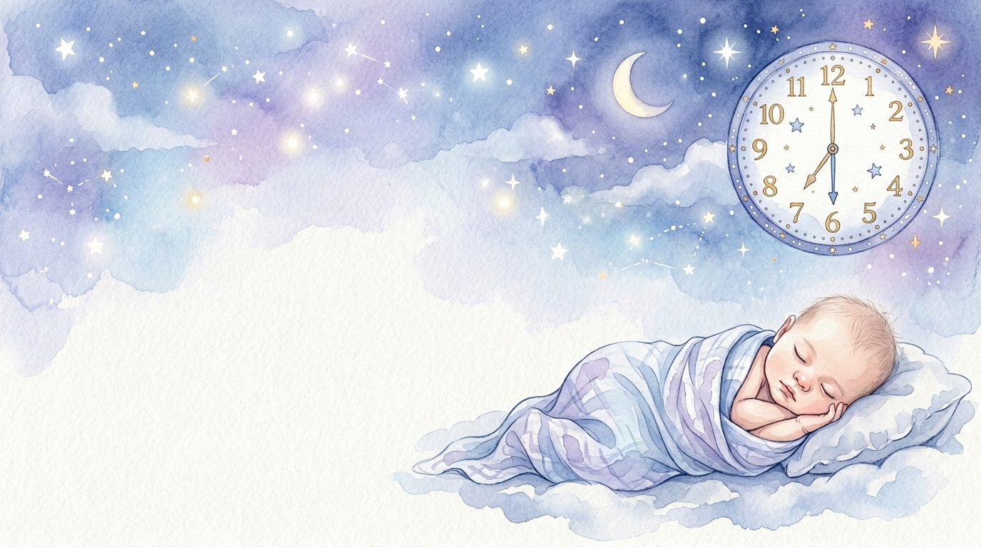 Śpiące niemowlę w łóżeczku — ile godzin snu potrzebuje dziecko